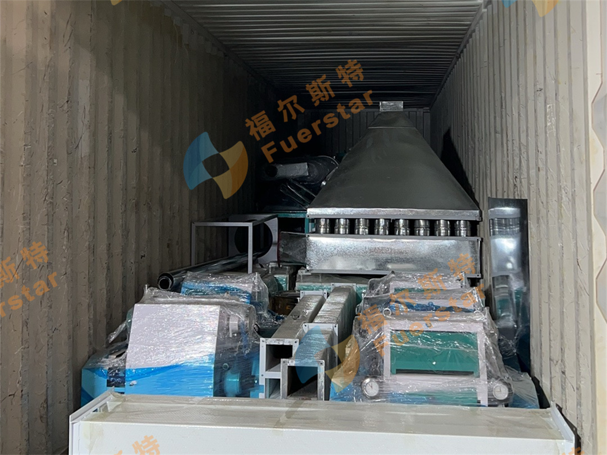 30-35噸/天玉米加工設(shè)備發(fā)往赤道幾內(nèi)亞